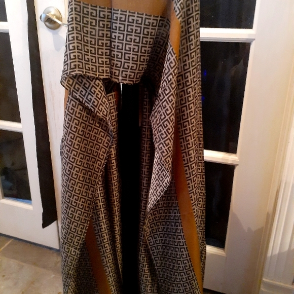 100% **Silky Polyester Shawl / Scarf *Long 6ft by 3ft - Picture 1 of 5